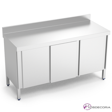 Mesa de cocina con puertas correderas 06-073803