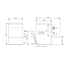 Lavavasos de bar Cesta 39x39 86-Fast 40