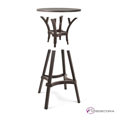 Mesa tablero de polipropilano 70 cm.