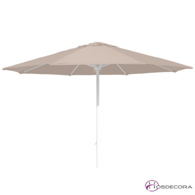 Parasol redondo con sistema de apertura por polea