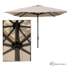 Parasol de gran resistencia rectanglar