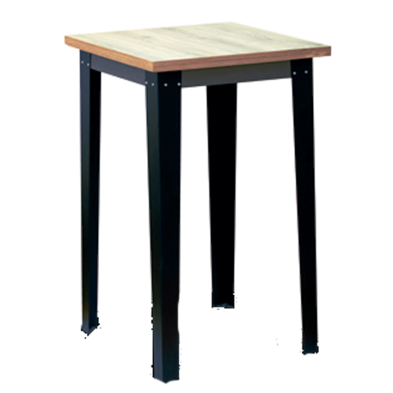 Mesa Alta Aigal metálica tablero cuadrado