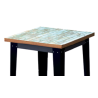 Mesa cuadrada Collado para restaurante pie en metal