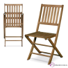 Silla plegable XINZO de terraza en madera