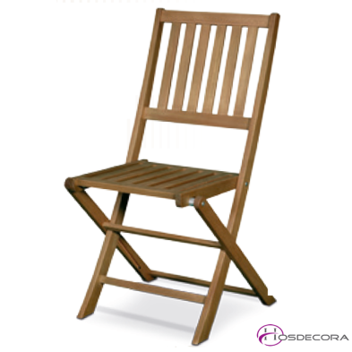 Silla plegable XINZO de terraza en madera