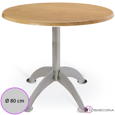 Mesa Montiel para cafetería con tablero redondo