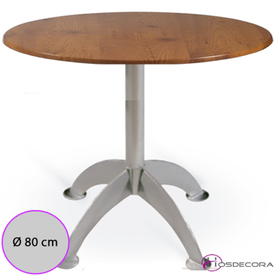 Mesa Montiel para cafetería con tablero redondo