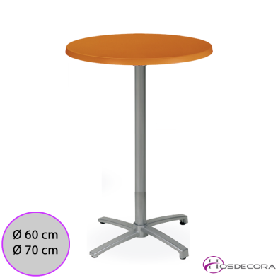 Mesa BAR  Alta Abatible Tablero Redondo Werzalit