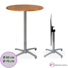 Mesa BAR  Alta Abatible Tablero Redondo Werzalit