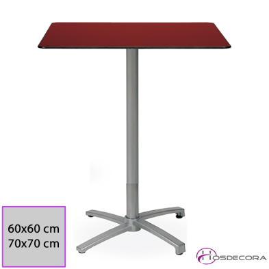 Mesa Alta Abatible Tablero Cuadrado Compacto