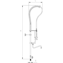 Grifo de ducha un agua con Caño 463058