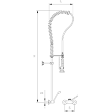 Grifo pared de ducha dos aguas 463064