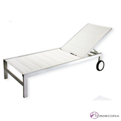 Tumbona de hostelería Viso acolchada