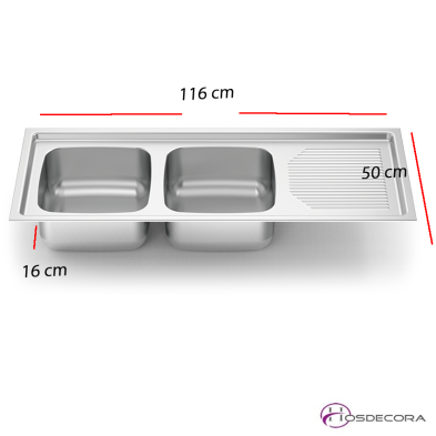 Fregadero de dos cubas 453206