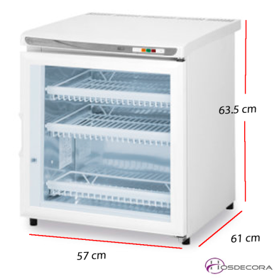 Congelador Puerta Cristal 57 L. 120 W. 73-CV 60