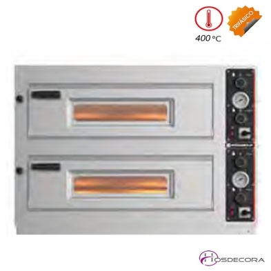 Horno de Pizza Doble 8- Ø 33 cm. 11.2 KW