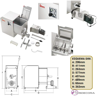 Máquina de pasta fresca CONCERTO 5
