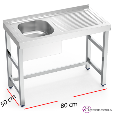Fregadero industrial con bastidor 050618