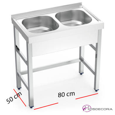 Fregadero inox 2 Cubas- 050610