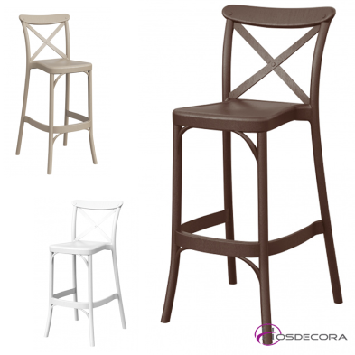 Taburete con Respaldo de Terraza- CAPRISE