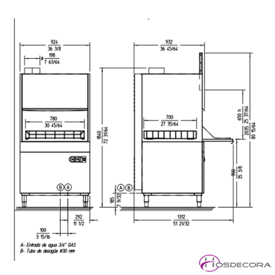 Lavautensilios Cesta de 60x63 cm. 80-UX-750