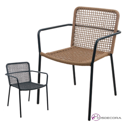 Sillon de Terraza con Brazos Trenzado - SOLO