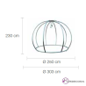 Igloo Carpa de Ø 303 cm Laterales PVC opaco