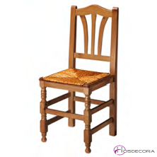 Silla para Bodega en Madera Miel Nogal - CARABANTES
