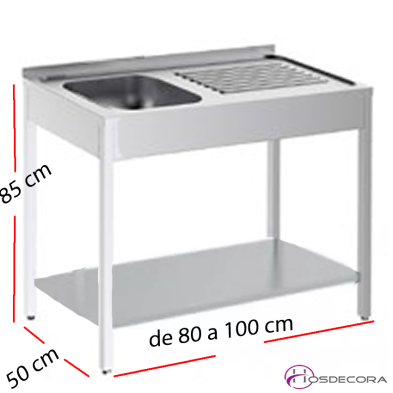 Fregadero económico para barra de bar.