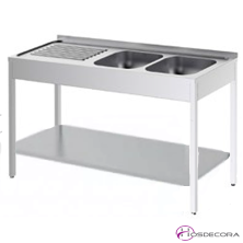 Fregadero ECO de barra 2 Cubas-Escurridor