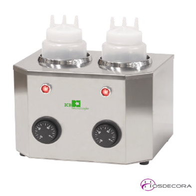 Calentador para botellas dispensadoras de topping QUEEZE 2