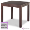 Mesa de madera con tablero cuadrado.M46