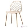 Silla con estructura imitación madera ESEN