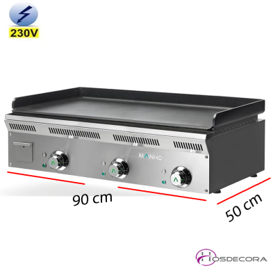 plancha  eléctrica de sobremesa para cocer carnes