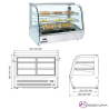 Vitrina caliente de sobremesa ideal para la presentación  VECS-120