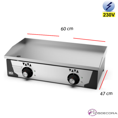 Plancha eléctrica con placa de acero rectificada PLCE8100RT