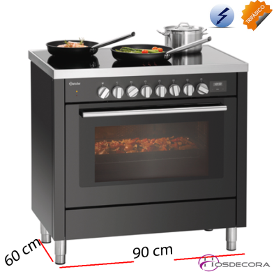 Cocina de Inducción 6 Fogones con Horno 10.5 Kw  95-286426