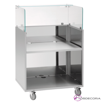 Mueble de Servico en acero 80 x 60 x 122.5 cm 95-107301