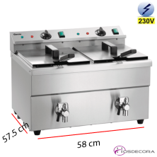Freidora doble cuba de inducción 165119