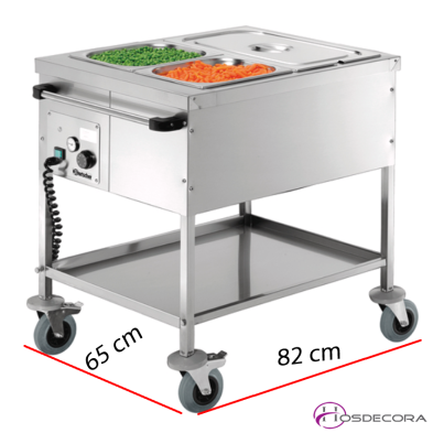 Carro Baño Maria 2 GN 1/1 Calor Seco 95-200254