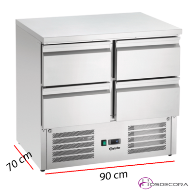 Mesa Fria 4 Cajones Fondo 70 cm GN1/1 95-200282