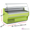 Vitrina Fría Curvo- Reserva Ventilada 14-VE-9-10-C+