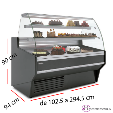 Vitrina pastelera refrigerada para tartas y pasteles. VEP-9-10-C