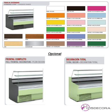 Vitrina mostrador refrigerada pasteleria VEG-10-10-TF