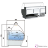 Vitrina CArnicera Curvo-Reserva Fondo 108 cm- Ventilada 14-VE-10-13-C-TF+