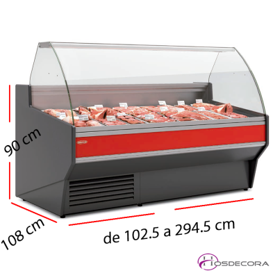 Vitrina de carnicera refrigerada VE-10-13-C-TF
