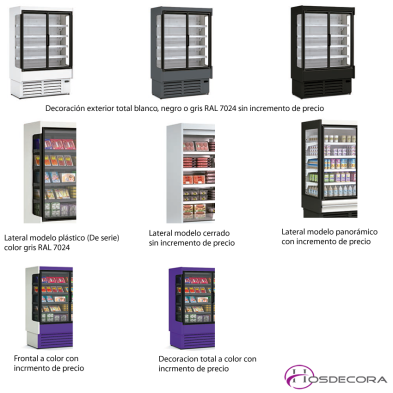 Mural frio para tiendas de alimentación Mod.14-DS1 06 M1