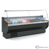 Vitrina Charcuteria con cristal curvo y reserva refrigerada. VED-8-10-C