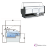 Vitrina Carnicera Recta-Reserva Fondo 121cm - 14-VE-12-10-RRTF