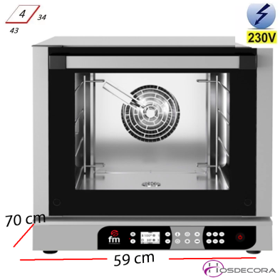Horno industrial con humedad regulable. RXD 384